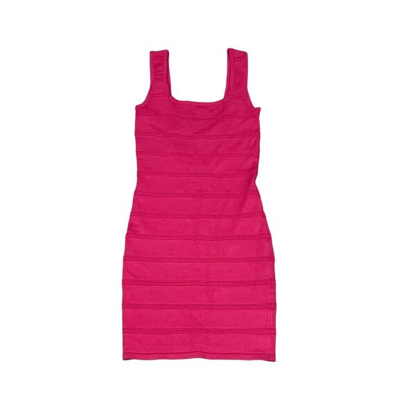 Say What, Pink w/ Black Strap Rayon Blend Dress,‎ Size S, KB49 - Picture 1 of 4